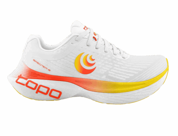 TOPO ATHLETIC W-SPECTER 2 Laufschuhe Damen White / Sunset Gr. 37