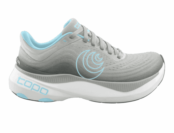 TOPO ATHLETIC AURA Laufschuhe Damen Grey / Blue 40