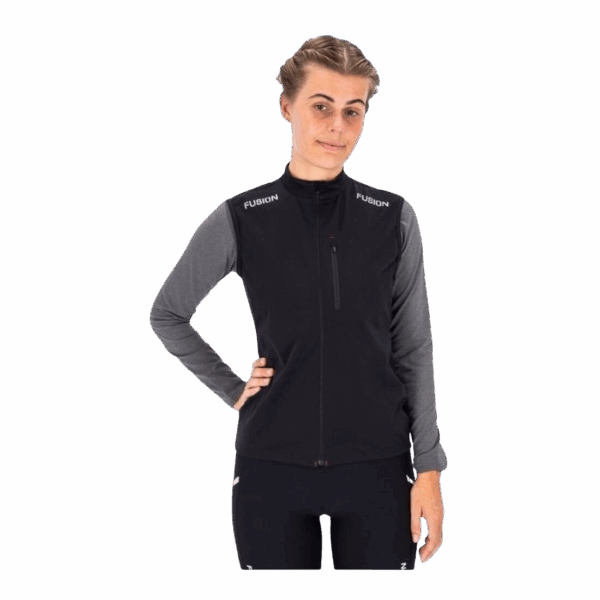 FUSION S2 RUN VEST Damen Schwarz M