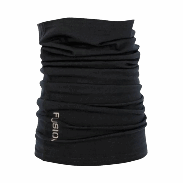 FUSION MERINO NECK GAITER Unisex BLACK