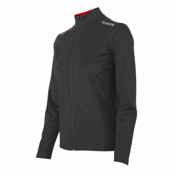 FUSION S2 RUN JACKET Damen Schwarz M